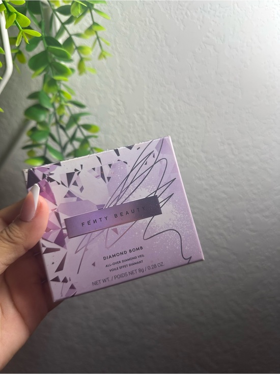 Fenty Beauty Other - Fenty Beauty Diamond Bomb Highlighter Box in Lavender and Silver Accents